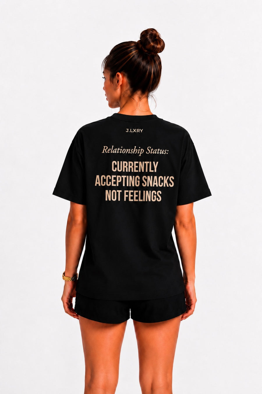 Currently Accepting Snacks, Not Feelings Oversized T-Shirt
