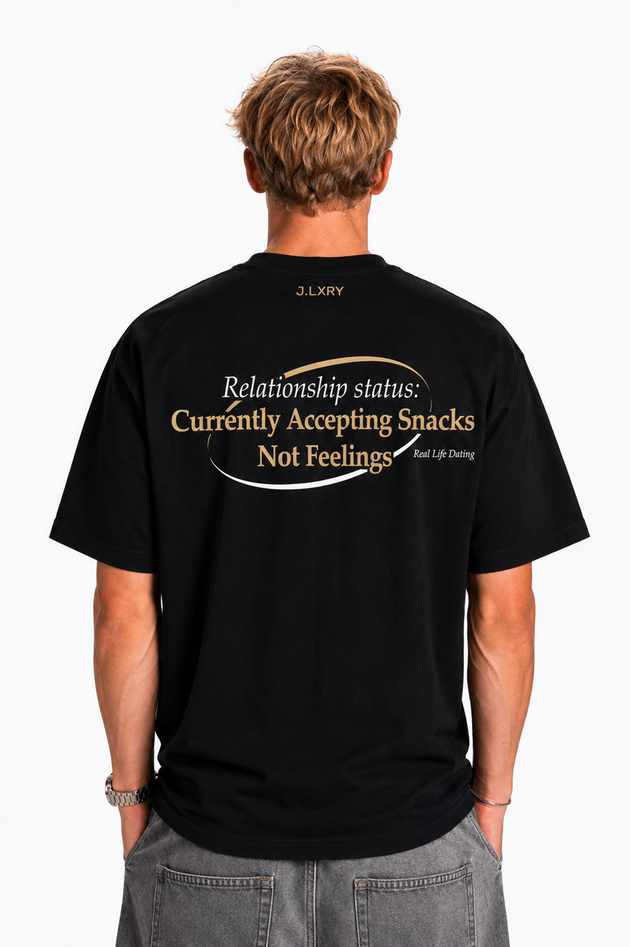 Currently Accepting Snacks, Not Feelings Oversized T-Shirt