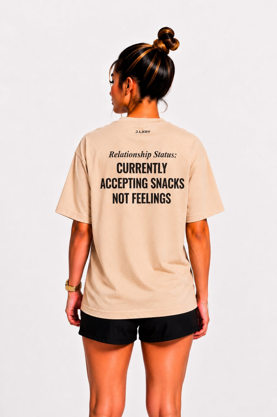 Currently Accepting Snacks, Not Feelings Oversized T-Shirt