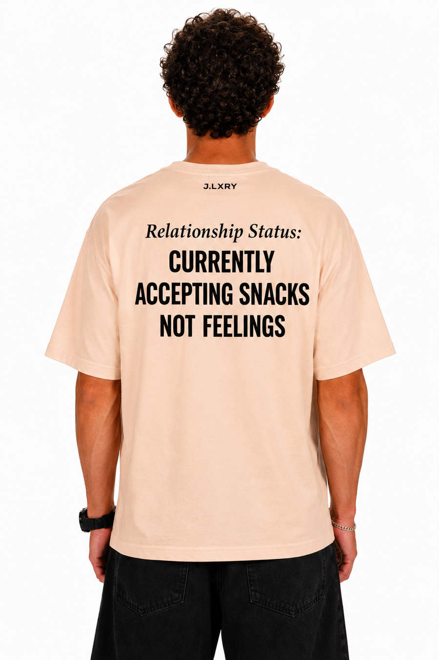 Currently Accepting Snacks, Not Feelings Oversized T-Shirt